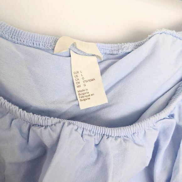 H&M Off the shoulder ruffle top blouse Large @c - Picture 2 of 5